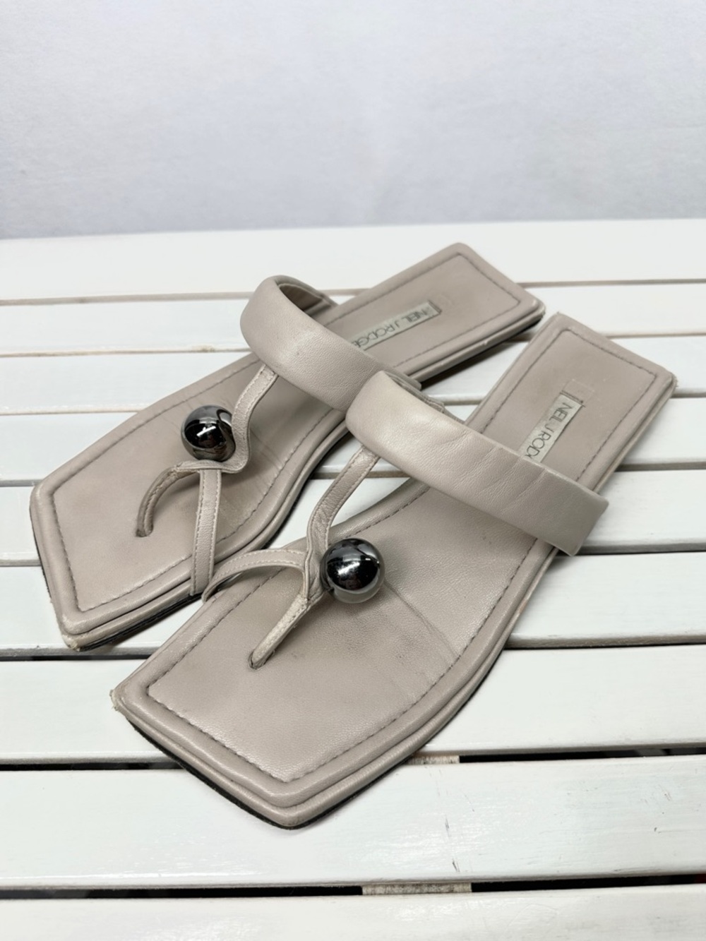 NEIL J RODGERS SAMIRA SANDALS Taupe Size 37.5 7.5
